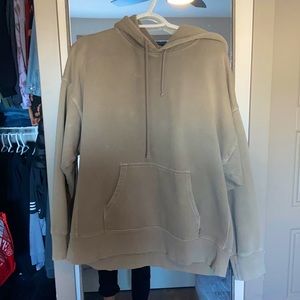Aritzia boyfriend hoodie, stone taupe color